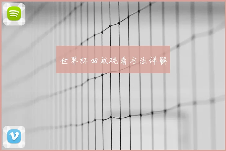 世界杯回放观看方法详解